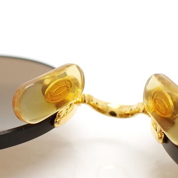 Cartier Signature C De Sunglasses None Prescription Round GP Gold main image 4